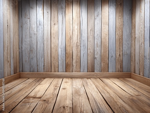 Wood panel background with brown pattern for interior design studio environment minimalist aesthetic