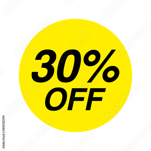 Yellow 30% off discount