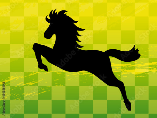  馬, 年賀状, 和風, 和柄, 新年, 動物, クリスマス, うま, ベクター, イラスト