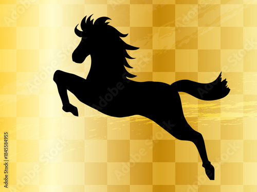  馬, 年賀状, 和風, 和柄, 新年, 動物, クリスマス, うま, ベクター, イラスト