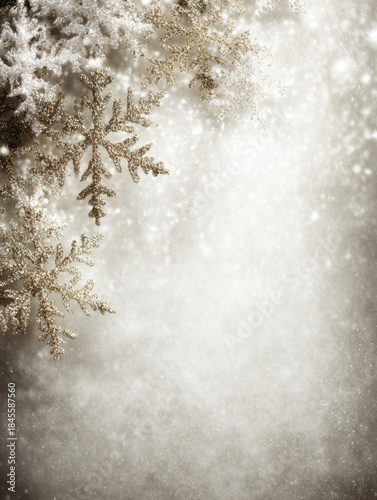 Winter Snow Glitter on Pale Background Creates a Festive and Elegant Design for Holiday Celebrations and Winter Events