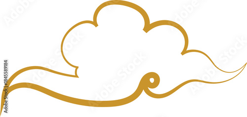 Chinese Cloud Line Art Decorative Ornament