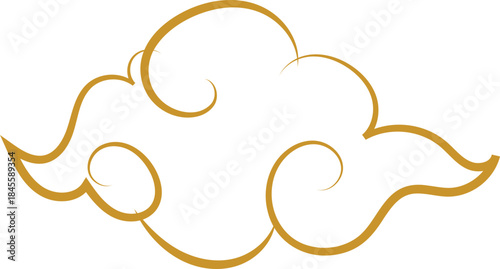 Chinese Cloud Line Art Decorative Ornament