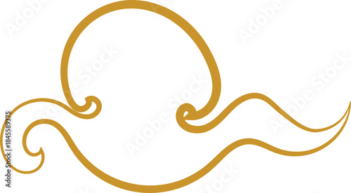 Chinese Cloud Line Art Decorative Ornament