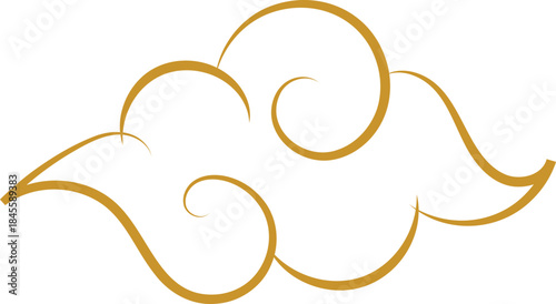 Chinese Cloud Line Art Decorative Ornament