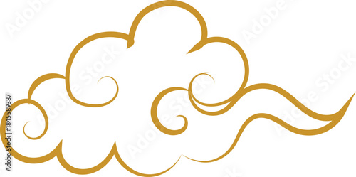 Chinese Cloud Line Art Decorative Ornament