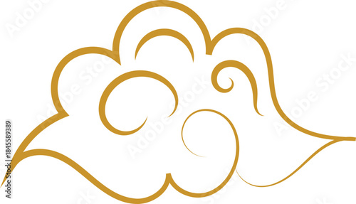 Chinese Cloud Line Art Decorative Ornament