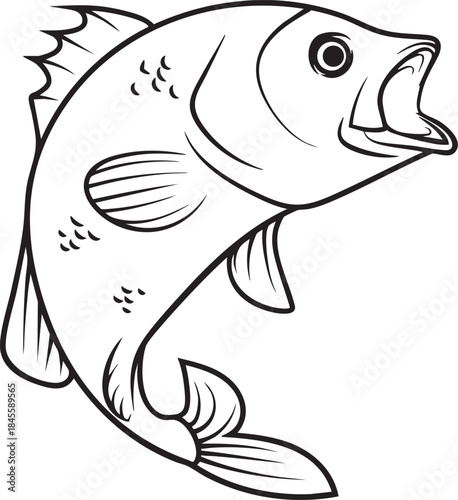 Coloring book Whitefish Black and white, fish, white, animals png