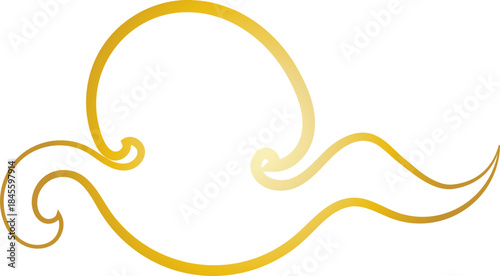 Chinese Cloud Line Art Decorative Ornament