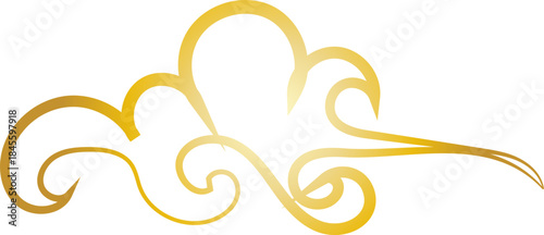 Chinese Cloud Line Art Decorative Ornament