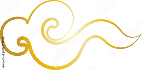 Chinese Cloud Line Art Decorative Ornament