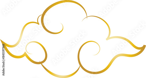 Chinese Cloud Line Art Decorative Ornament