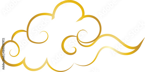 Chinese Cloud Line Art Decorative Ornament