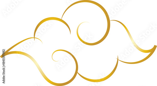 Chinese Cloud Line Art Decorative Ornament