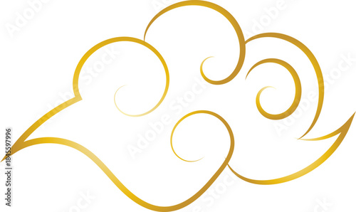 Chinese Cloud Line Art Decorative Ornament