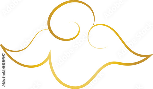 Chinese Cloud Line Art Decorative Ornament