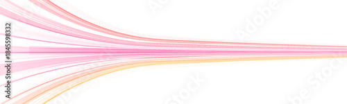 Neon light waves twist in a dynamic swirl. Bright motion lines suggest high speed and transformation. Futuristic vector illustration for energy, data flow and cyber style design.