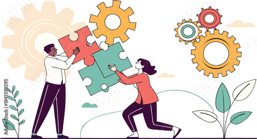 Corporate Presentation Business Vector Illustration