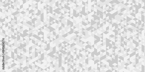 Modern low polygon abstract paper design. white and gray pattern square background. Geometric print composed of triangles. white triangle tiles pattern mosaic wallpaper background.