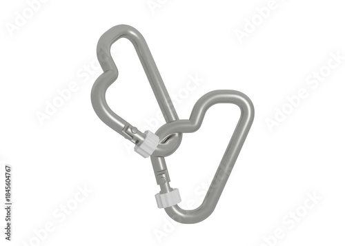 Carabiner Hook Mockup with Screw Lock