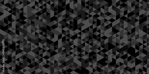 Abstract low polygon cubic black gray design. vector poly triangle texture geometric pattern triangular. geometric wall tile and metal cube background triangle wallpaper design.