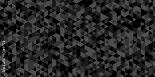 Abstract low polygon cubic black gray design. vector poly triangle texture geometric pattern triangular. geometric wall tile and metal cube background triangle wallpaper design.