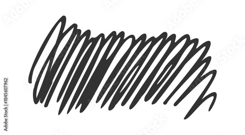 Black rough freeform scribble element