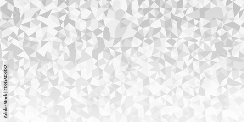 Modern low polygon abstract paper design. white and gray pattern square background. Geometric print composed of triangles. white triangle tiles pattern mosaic wallpaper background.