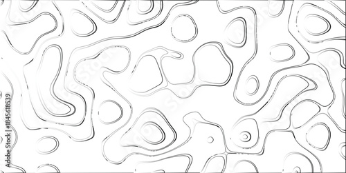 Abstract topographic contour lines with subtle gradient shading creating a dynamic and organic pattern on a white background, perfect for digital art and design concepts