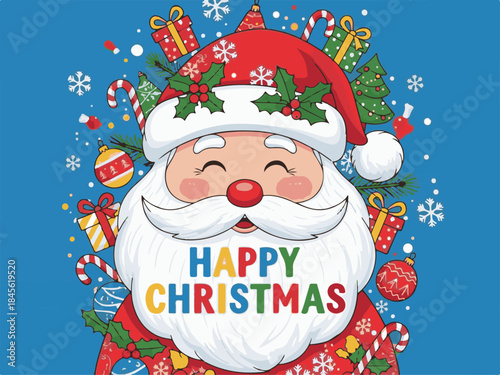 Two angels playing musical instruments with dove and stars on colorful background