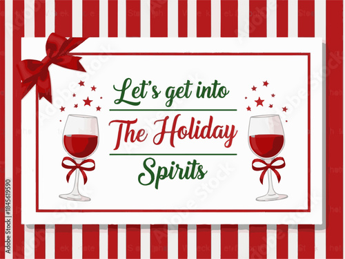 Black cat sitting on red cushion with Christmas presents and decorations