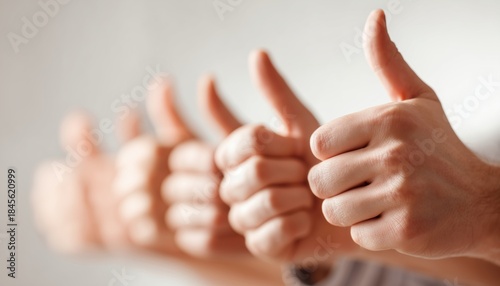 Numerous Individuals Offer Congratulations To Champion While Giving Thumbs Up Gestures Of Approval.