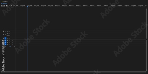 Professional Video Editing Software Timeline Interface: Digital Post Production, Multilayer Sequence, Audio Tracks, and Timecode on Computer Monitor Screen.