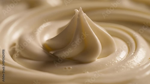Creamy Delight - A Close-Up of Swirled Frosting Perfection.