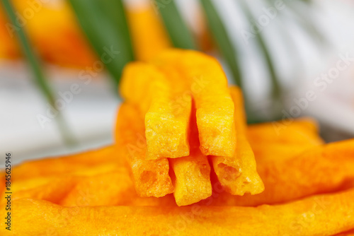 Crispy Roasted Groundnut Snack Bars - Healthy Crunchy Food Close-up