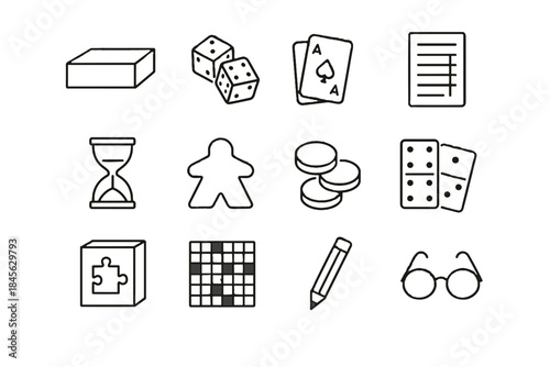 Board crossword free cards round vector timer puzzle screen pencil box icon