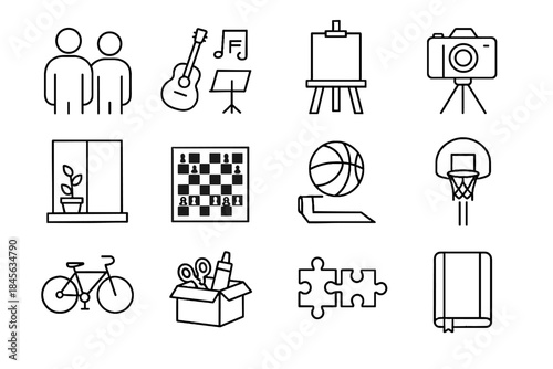 Music board minimalist chess vector box up art family rolled icon bike