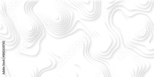 Abstract dynamic layout white papercut luxury diamond creative topography map background. vector natural shadow papercut web banner template spiral line texture.