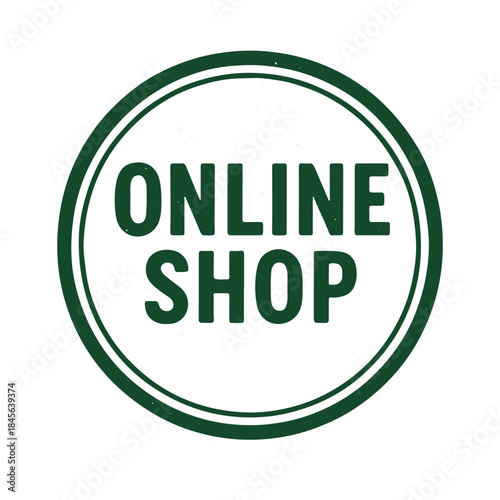 online shop icon logo seal vector on white background
Vector stamp icon