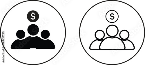 Mutual funds icon. Finance and wealth management signs. Investment portfolio symbols. Banking and asset symbol
