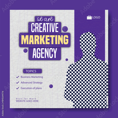 Digital Marketing Agency Promotion Template.
Modern Digital Marketing Social Media Design.
Online Marketing Business Creative Template.
Digital Marketing Strategy Banner Design.
Marketing Agency.