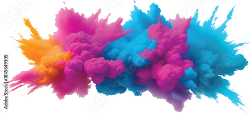 Creative Abstract Watercolor Splash Art with Colorful Paint Stains Isolated on White for Posters Banners and Digital Use