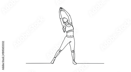 Yoga pose illustration isolated on white background, Vector