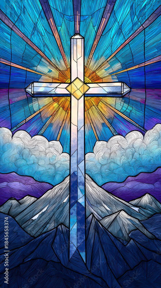 Fototapeta premium Archangel with Sword and Serpent – AI Generative