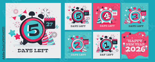 Countdown to new year 2026. Happy New Year