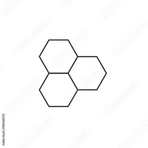 Honeycomb bee icon on white background. honeycomb icon for your web site design, logo, app, UI. flat style. honey comb sign. Vector Illustration .