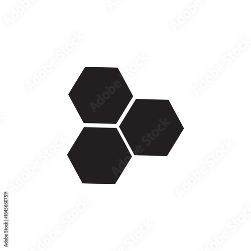 One styles of honeycomb patterns in black