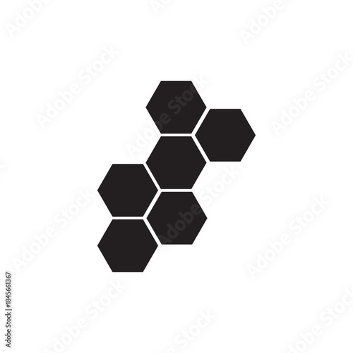 Honeycombs icon vector illustration - high quality black style vector icons