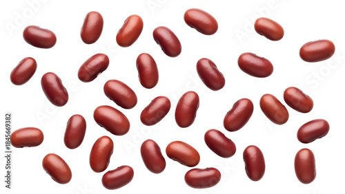 Tableau sur toile Kidney beans PNG isolated on transparent background, uncooked red beans for heal