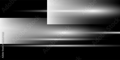 White horizontal light beam. Sharp glowing laser line with radiant fade on both sides over dark background. Great for sci-fi, energy visuals, light effects, or futuristic transitions.